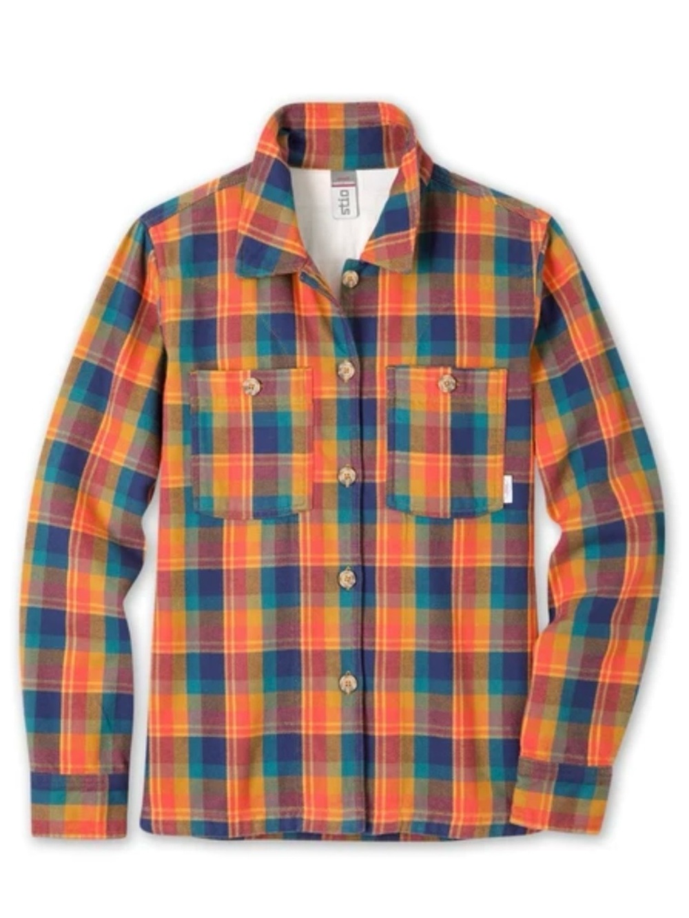 Stio Women’s Hutkeeper Flannel Shirt in Cactus Flower Plaid